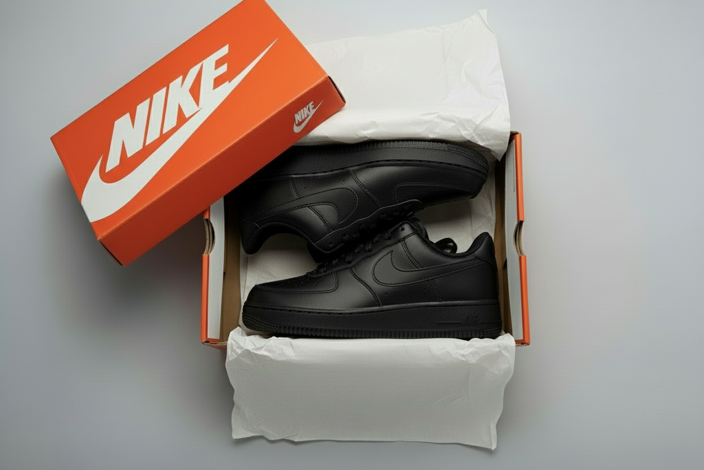 make the sneaker all black